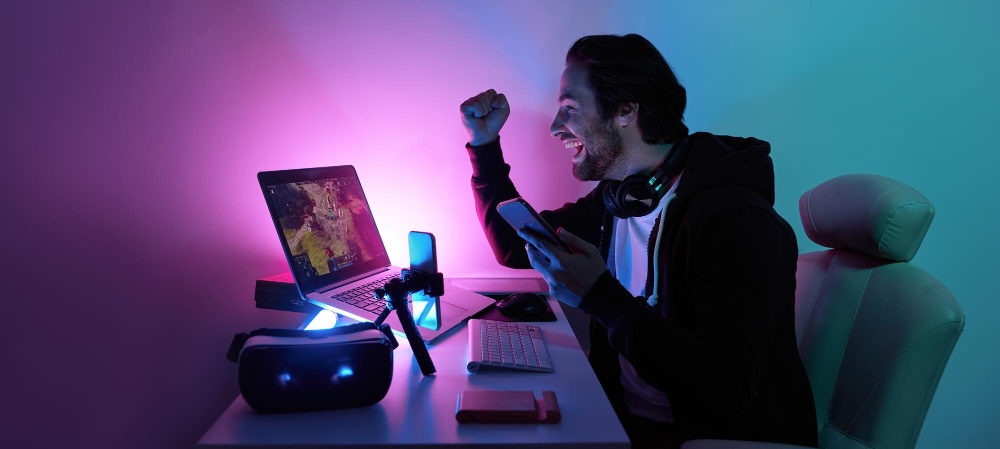 Begeisterte Gamer